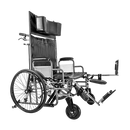 Dynarex Bari+Max Bariatric Reclining Wheelchair - Elevating Leg Rest & Adjustable Features