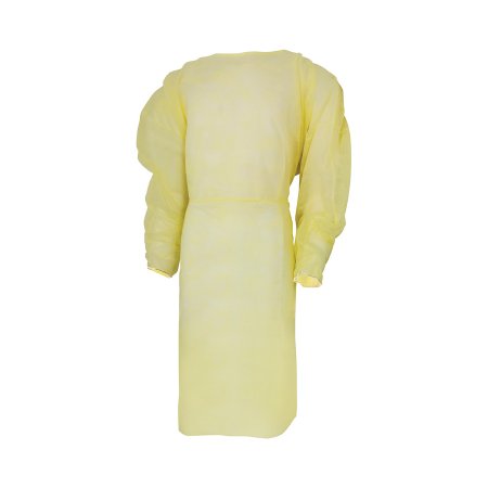 Protective Procedure Gown McKesson One Size Fits Most Yellow NonSterile Disposable | Medical Source.