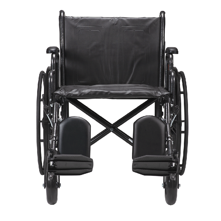 Dynarex Bari+Max Bariatric Wheelchair with Removable Desk Arms & Elevating Leg Rests