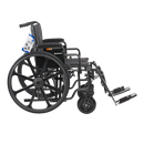 Bariatric Wheelchair with Removable Desk Arms and Elevating Leg Rests
