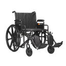 Bariatric Wheelchair with Removable Desk Arms and Elevating Leg Rests