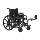 Bariatric Wheelchair with Removable Desk Arms and Elevating Leg Rests