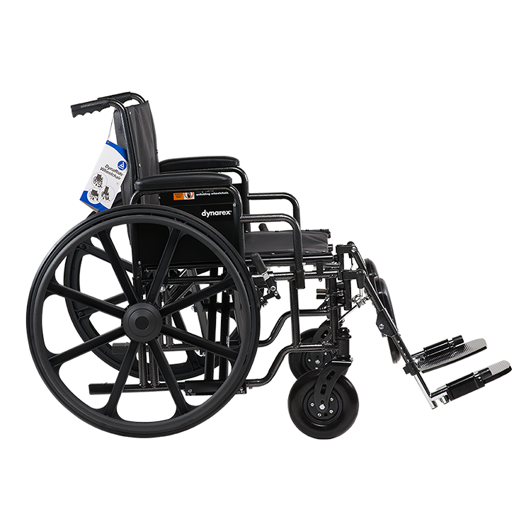 Bariatric HD Wheelchair with Elevating Leg Rest – Available in 26" 28" 30" and 32" Seat Widths