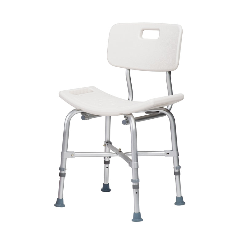 Bariatric Shower Chair with Back – Adjustable, Ergonomic, Tool-Free Design for Comfort and Safety