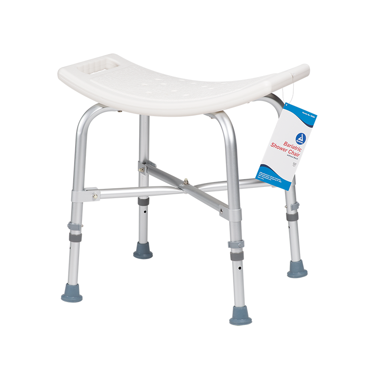 Bariatric Shower Chair without Back – Adjustable Height, Ergonomic Design