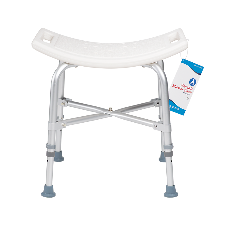 Bariatric Shower Chair without Back – Adjustable Height, Ergonomic Design