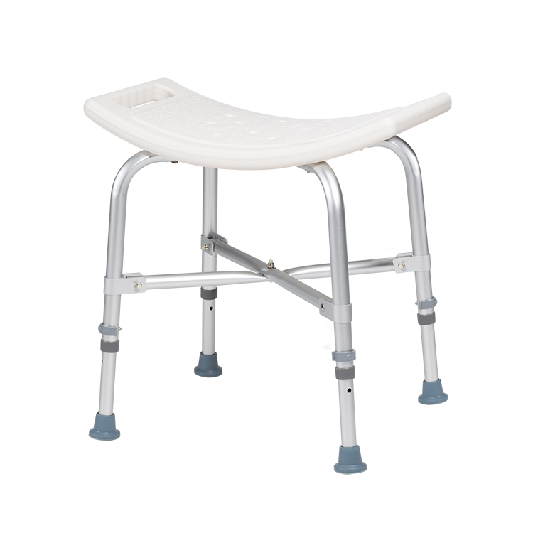 Bariatric Shower Chair without Back – Adjustable Height, Ergonomic Design