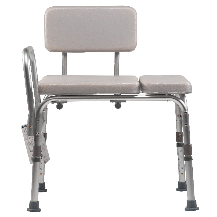 Padded Tub Transfer Bench – Reversible, Adjustable, Tool-Free Design for Safe and Comfortable Bathing