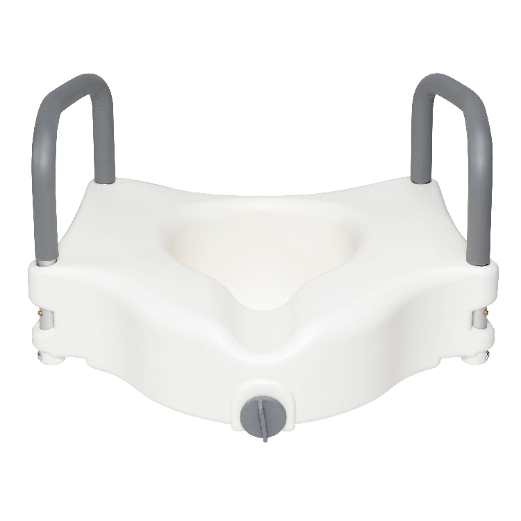 Raised Toilet Seat with Arms – Adjustable, Lightweight, Tool-Free, and Comfortable