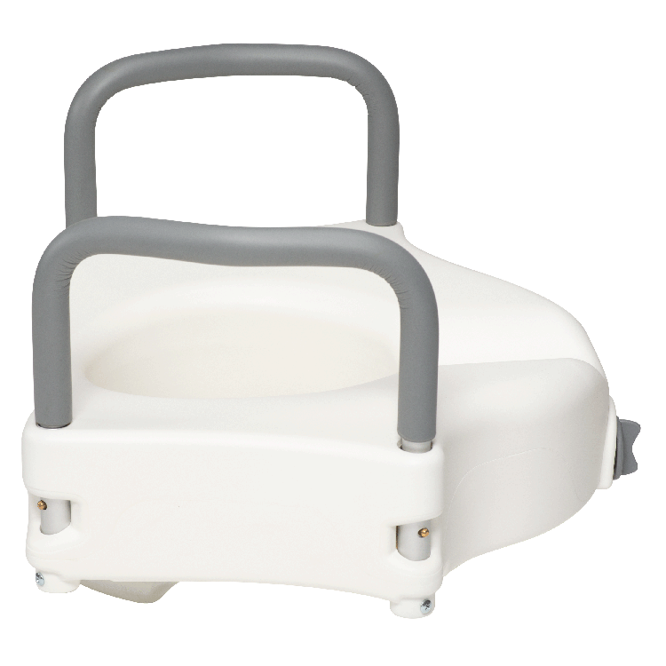 Raised Toilet Seat with Arms – Adjustable, Lightweight, Tool-Free, and Comfortable