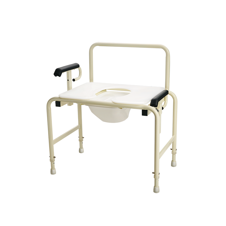 Bariatric HD Drop Arm Commode – Multi-Functional, Height-Adjustable with Drop Arm Feature (26" and 30" Sizes)