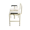 Bariatric HD Drop Arm Commode – Height-Adjustable with Drop Arm Feature