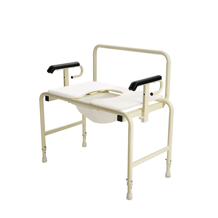 Bariatric HD Drop Arm Commode – Multi-Functional, Height-Adjustable with Drop Arm Feature (26" and 30" Sizes)