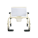Bariatric shower commode chair front view
