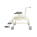 Bariatric shower commode chair side view