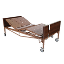 Bariatric HD Full Electric Homecare Bed with Half Rail and Bariatric Foam Mattress 42 x 80 Inch 600 lb Capacity