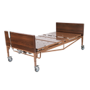 Bariatric HD Full Electric Homecare Bed with Half Rail and Bariatric Foam Mattress 42 x 80 Inch 600 lb Capacity