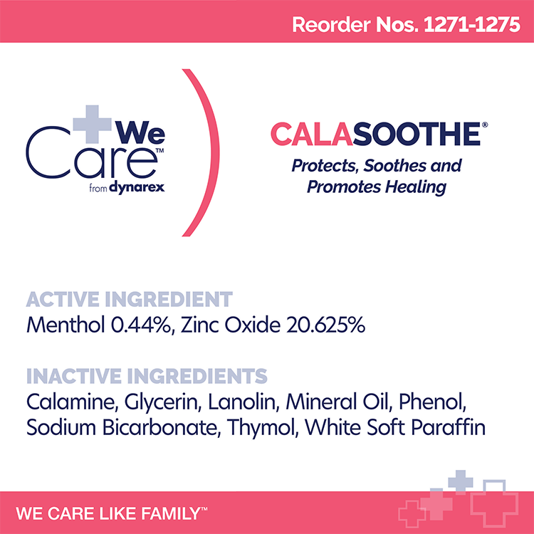 CalaSoothe Skin Protectant Cream – Menthol & Zinc Oxide, Moisture Barrier, 3.5g Packet & 4 oz Tube