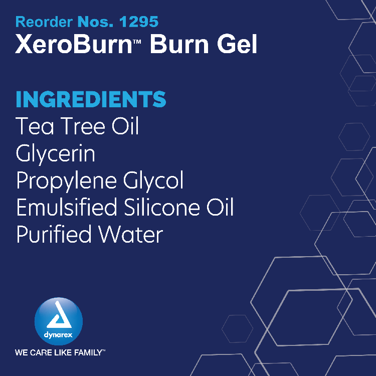 XeroBurn Sterile Burn Dressing with Tea Tree Oil – 4” x 4” (4 Pouches or 100 Bulk)