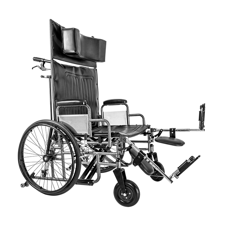 Bariatric Reclining Wheelchair with Elevating Leg Rest – 24", 26" & 28" Options, 750 lb Weight Capacity