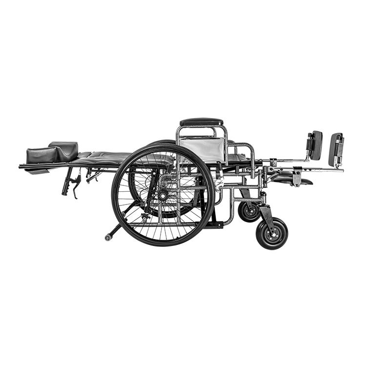 Bariatric Reclining Wheelchair with Elevating Leg Rest – 24", 26" & 28" Options, 750 lb Weight Capacity