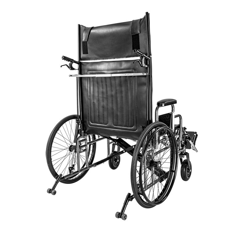 Bariatric Reclining Wheelchair with Elevating Leg Rest – 24", 26" & 28" Options, 750 lb Weight Capacity