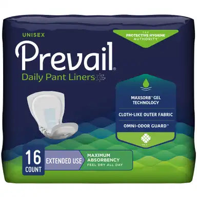 Prevail® Daily Pant Liners - Moderate Absorbency, Unisex