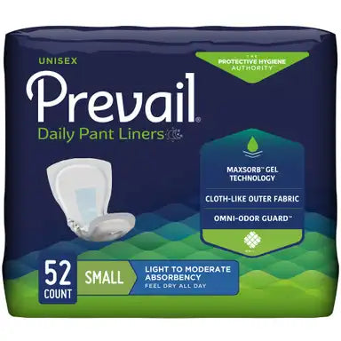 Prevail® Daily Pant Liners - Moderate Absorbency, Unisex