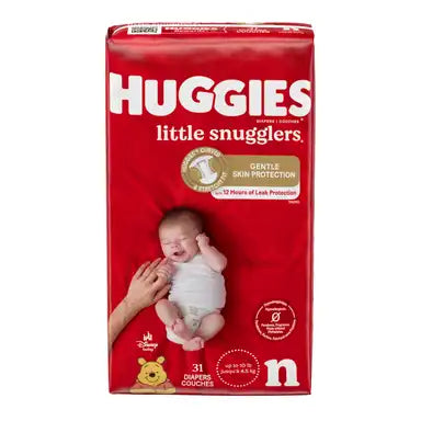 Huggies Little Snugglers Baby Diaper Newborn Disposable Heavy Absorbency