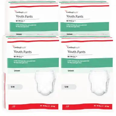 Cardinal Health™ Wings™ Unisex Youth Absorbent Underwear - Heavy Absorbency