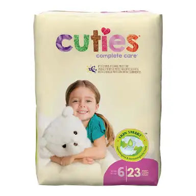 Cuties® Complete Care Unisex Baby Diapers - Disposable, Heavy Absorbency