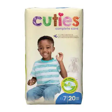 Cuties® Complete Care Unisex Baby Diapers - Disposable, Heavy Absorbency