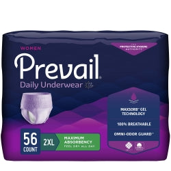 Prevail Women’s Daily Underwear - Heavy Absorbency, Discreet Fit