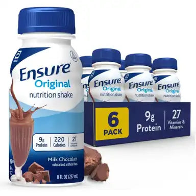 Ensure® Original Shake - Milk Chocolate & Vanilla Flavor, 8 oz Bottles