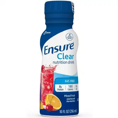 Ensure® Clear - Mixed Fruit & Blueberry Pomegranate Flavor, 10 oz Bottles