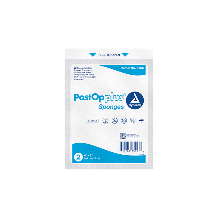 Post-Op Sponges - Sterile 2's, Non-Woven for Increased Absorbency