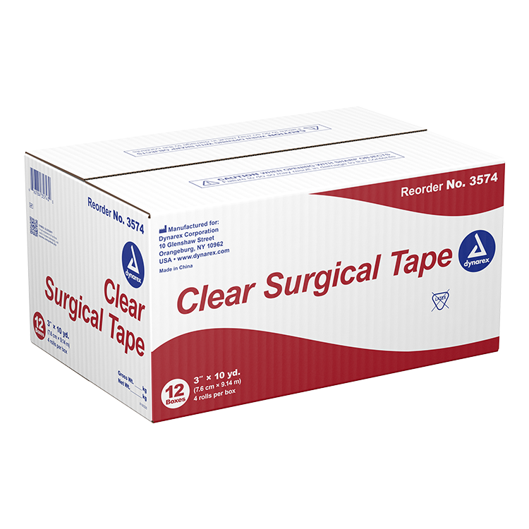 Dynarex Clear Surgical Tape – Premium Transparent, Waterproof, and Breathable – Available in Multiple Sizes