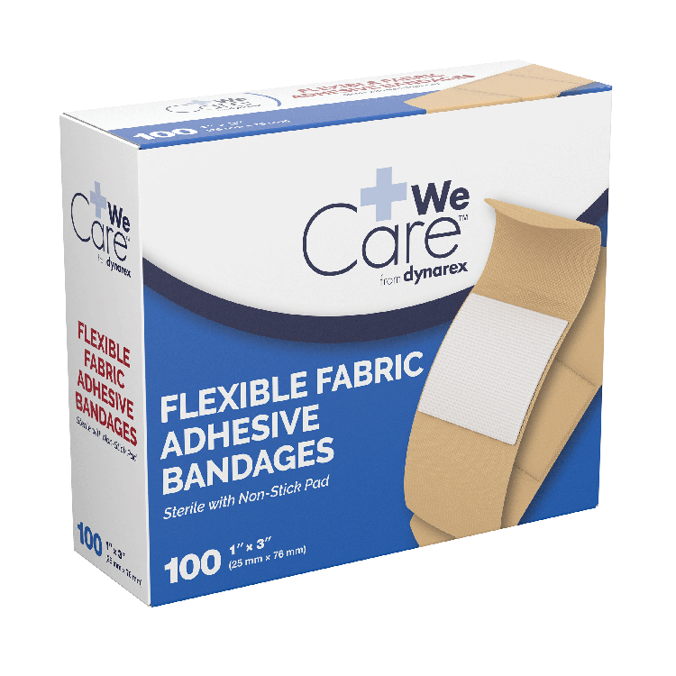 DynaSafety Adhesive Fabric Bandages – Sterile, Flexible, Non-Stick