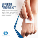 Dynarex Surgical Sterile Gauze Sponge - Sterile 4" x 4", 8 Ply, 25/Box