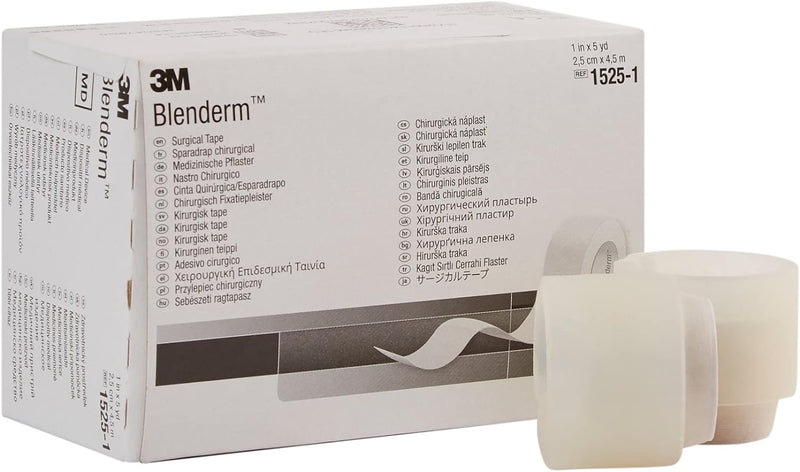 3M Blenderm Surgical Tape - 1" x 5 Yards, Box of 12