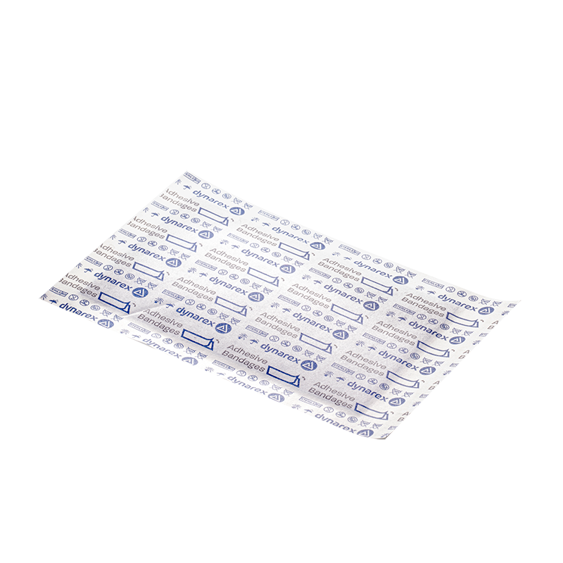 Dynasafety Blue Metal Detectable Woven Bandages - Sterile & Flexible, 2” x 3”