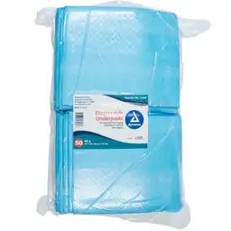 Dynarex Disposable Underpads - High Absorbency, Non-Skid, Multiple Sizes