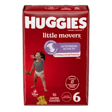 Huggies Little Movers Baby Diaper Moderate Absorbency