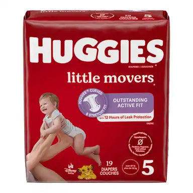 Huggies Little Movers Baby Diaper Moderate Absorbency