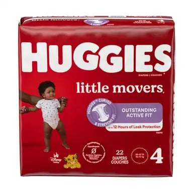 Huggies Little Movers Baby Diaper Moderate Absorbency