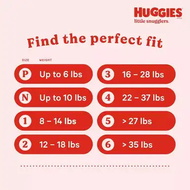 Huggies Little Snugglers Baby Diaper Newborn Disposable Heavy Absorbency