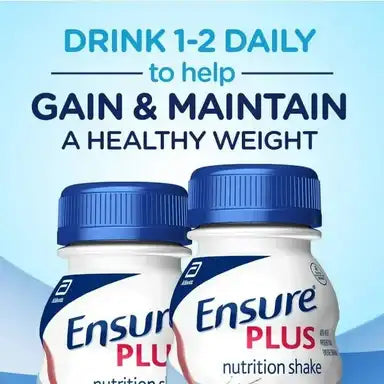 Ensure® Plus Nutrition Shake - Milk Chocolate, Strawberry & Vanilla Flavor, 8 oz Bottles