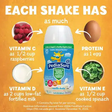 PediaSure® Grow & Gain with Fiber - Vanilla Flavor