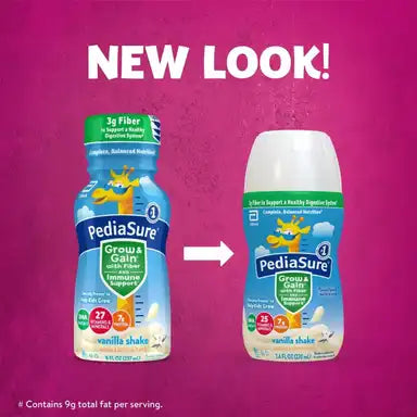 PediaSure® Grow & Gain with Fiber - Vanilla Flavor