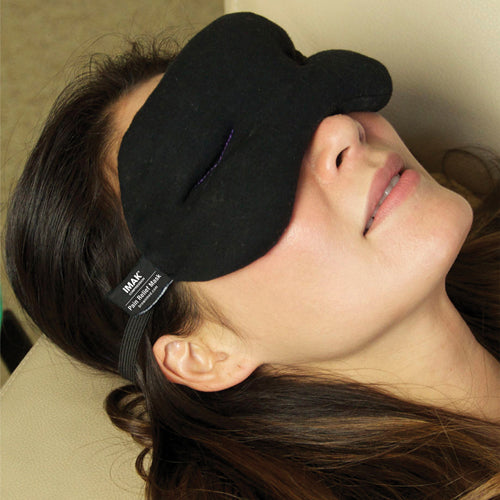 Imak Eye Pillow Mask, Black, Universal Fit